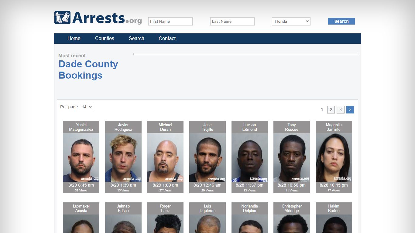 Dade County Arrests and Inmate Search